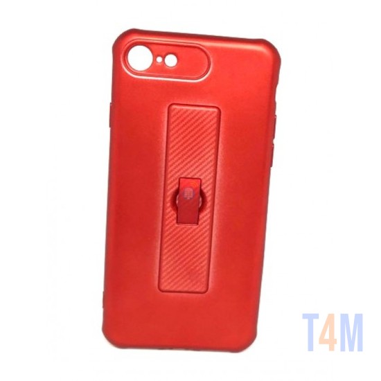 CAPA DE SILICONE MOTOMO COM ANEL DE DEDO PARA XIAOMI REDMI MI5 RED